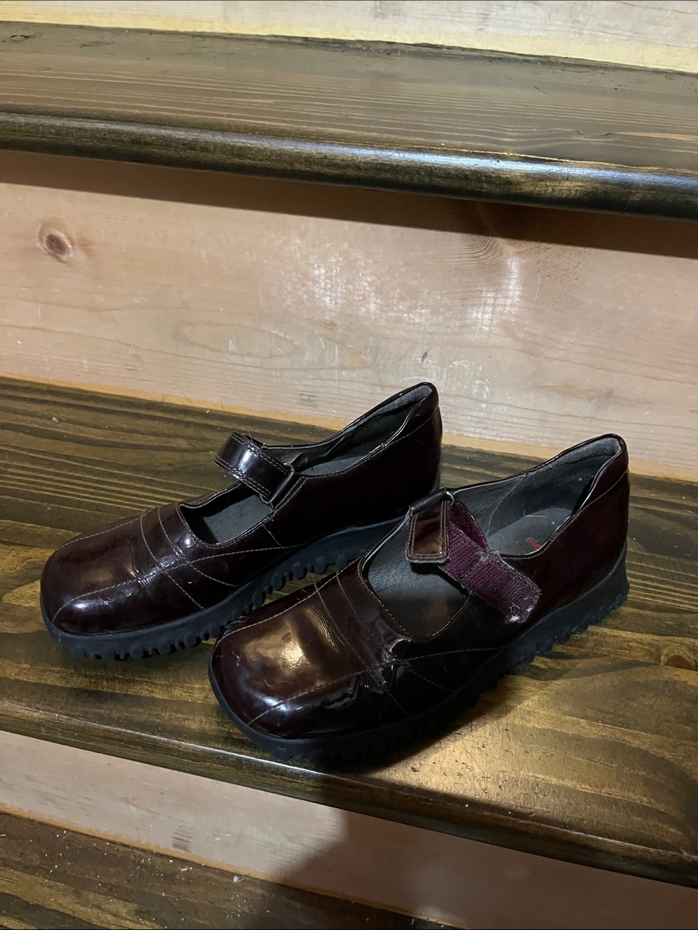 Elefanten girls Mary Jane Comfort Shoes in Dark Burgundy